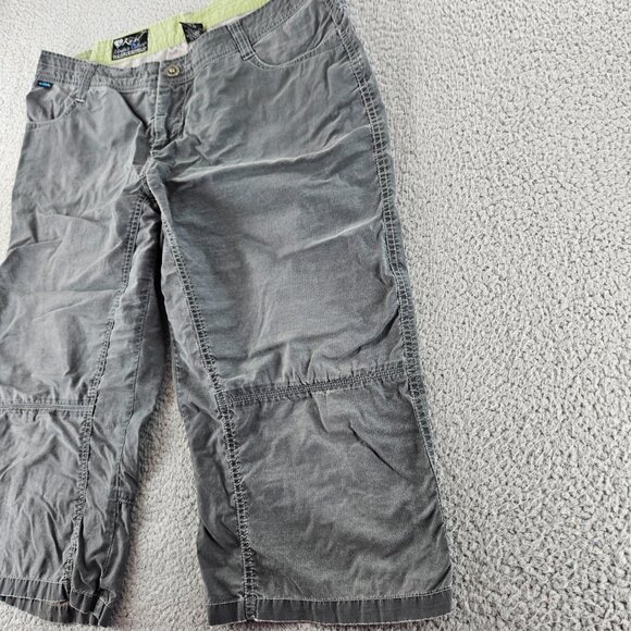 Kuhl‎ Pants Womens 14 Gray Cropped Capri Stretch Outdoor Hiking Nylon Blend - Picture 3 of 16